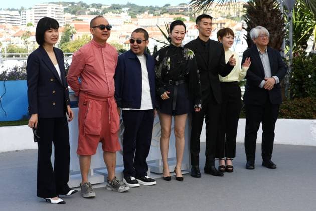 May 19, 2024, Cannes, Cote D azur, France: Cast and Crew pose during the Caught by the Tides photocall at the 77th Annual Cannes Film Festival at Palais des Festivals in Cannes, France Cannes France - ZUMAc179 20240519_zep_c179_037 Copyright: xMickaelxChavetx