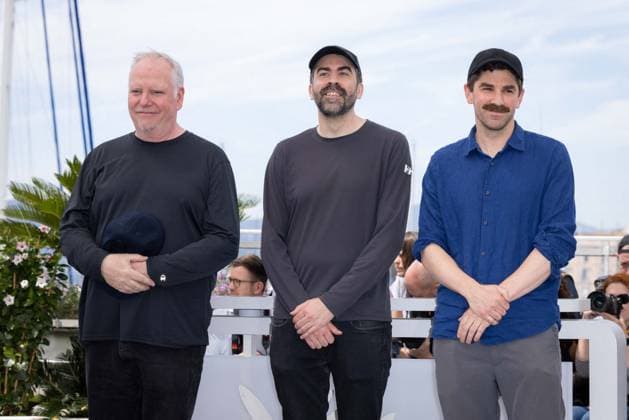 Cannes - Rumours Photocall Guy Maddin, Galen Johnson and Evan Johnson attend the Rumours Photocall at the 77th annual Cannes Film Festival at Palais des Festivals on May 19, 2024 in Cannes, France. Photo by Shootpix ABACAPRESS.COM Cannes France  Copyright: xShootpix ABACAx