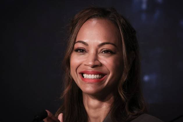 Cannes Emilia Perez Press Conference DB Zoe Saldana attending the Emilia Perez press conference ahead of the 77th annual Cannes Film Festival at Palais des Festivals on May 19, 2024 in Cannes, France. Photo by Davids Boyer ABACAPRESS.COM Cannes France  Copyright: xBoyerxDavid ABACAx