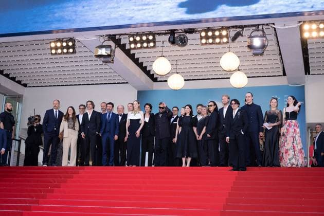 Cannes - Horizon: An American Saga Screening Mario Gianani, Lorenzo Gangarossa, Andrey Burkovskiy, Viktoria Miroshnichenko, Kirill Serebrennikov, Ben Whishaw, Tomas Arana, Ilya Stewart and Dimitri Rassam attend the Limonov - The Ballad Red Carpet at the 77th annual Cannes Film Festival at Palais des Festivals on May 19, 2024 in Cannes, France. Photo by Shootpix ABACAPRESS.COM Cannes France  Copyright: xShootpix ABACAx