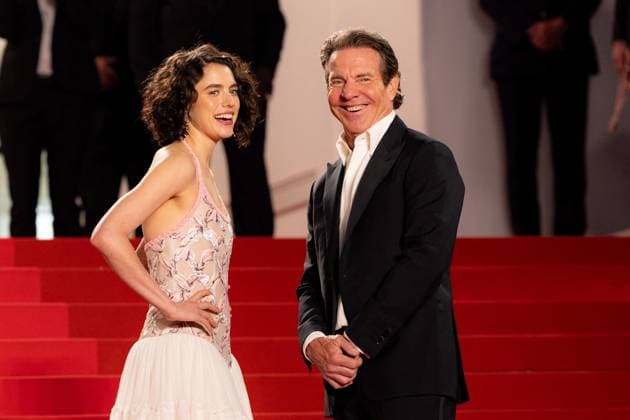M MontÃ e des marches du film Â The Substance Â lors du 77eme Festival International du Film de Cannes Margaret Qualley, Dennis Quaid MontÃ e des marches du film Â The Substance Â lors du 77eme Festival International du Film de Cannes, au Palais des Festivals Ã Cannes On may 19th 2024 Jacovides Moreau Bestimage Red carpet of the movie Â The Substance Â during the 77th Cannes International Film Festival at the Palais des Festivals in Cannes, France On may 19th 2024 Cannes France  Copyright: xJACOVIDES-MOREAUx xBESTIMAGExJACOVIDES-MOREAUx xBESTIMAGEx