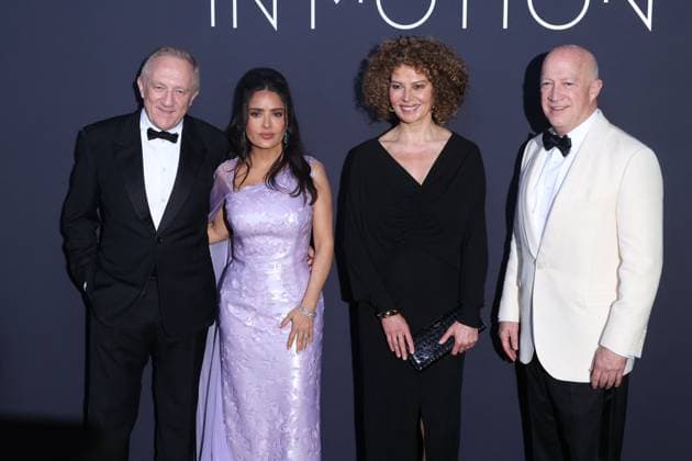 Cannes - Kering And Cannes Film Festival Official Dinner Bryan Lourd, Salma Hayek, Donna Langley and Francois-Henri Pinault attends Kering and Cannes Film Festival Official Dinner attends a Women In Motion talk at the 77th annual Cannes Film Festival at Majestic Hotel on May 19, 2024 in Cannes, France. Photo by Jerome DominÃ ABACAPRESS.COM  Copyright: xDominexJerome ABACAx
