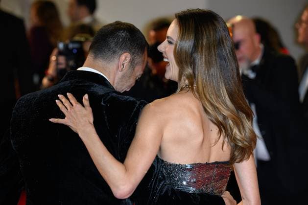 Cannes The Substance Red Carpet NG Alessandra Ambrosio and Al Turki attending the ?The Substance? Screening and Red Carpet at Palais Des Festivals in Cannes, France on May 19 2024 as part of the 77th Cannes Film Festival. Photo by Nicolas Genin ABACAPRESS.COM Cannes France  Copyright: xGeninxNicolas ABACAx
