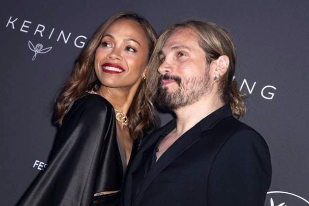 Photocall of the Women in Motion dinner by the Kering group, Place de la Castre, at the 77th annual Cannes Film Festival Marco Perego and his wife Zoe Saldana Photocall of the Women in Motion dinner by the Kering group, Place de la Castre, during the 77eme Festival International du Film de Cannes on May 19, 2024 Olivier Borde Bestimage Photocall 2024 Kering Women In Motion Awards and Cannes Film Festival Presidential Dinner at the 77th annual Cannes Film Festival at the Place de la Castre on May 19, 2024 in Cannes, France Cannes France  Copyright: xOLIVIERxBORDEx xBESTIMAGExOLIVIERxBORDEx xBESTIMAGEx