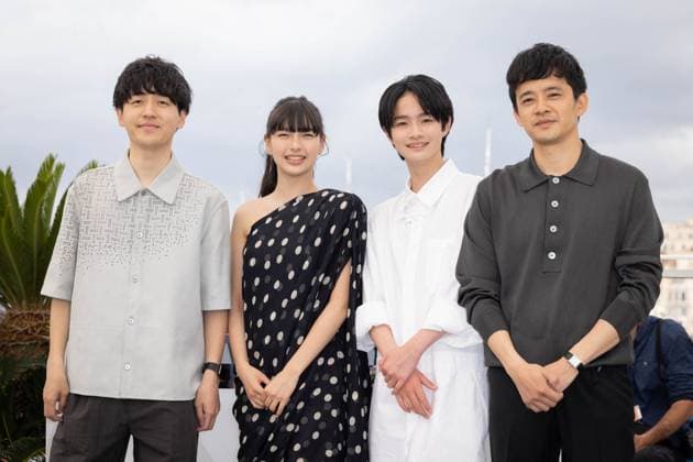 Cannes - My Sunshine Photocall Sosuke Ikematsu, Keitatsu Koshiyama, Kiara Nakanishi and Hiroshi Okuyama attend the My Sunshine Photocall at the 77th annual Cannes Film Festival at Palais des Festivals on May 20, 2024 in Cannes, France. Photo by Shootpix ABACAPRESS.COM Cannes France  Copyright: xShootpix ABACAx