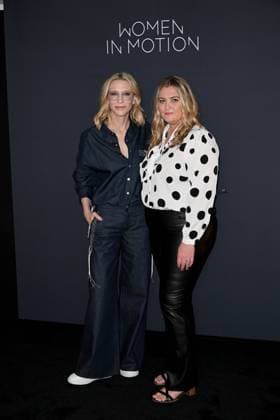 Cannes, 77th Cannes Film Festival 2024, Kering, Women in motion talk with Cate Blanchett, Coco Francini and Stacy L. Smith. in the photo Cate Blanchett, Coco Francini  Copyright: xSimonexComix xipa-agency.netx xPoolxPhotoxEventsx03x IPA_Agency_IPA46300042