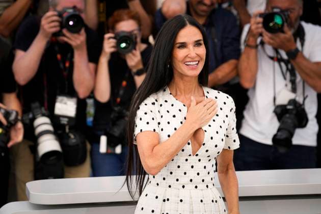 Foto IPP Daniele Cifala™ Cannes 20 05 2024 The Substance Photocall - The 77th Annual Cannes Film Festival nella foto : Demi Moore Italy Photo Press - World Copyright