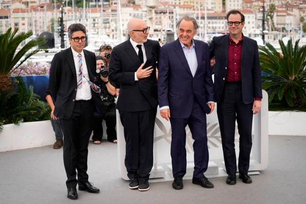 Foto IPP Daniele Cifala™ Cannes 20 05 2024 Lula Photocall - The 77th Annual Cannes Film Festival nella foto : Maximilien Arvelaiz, Fernando Sulichin, Oliver Stone, Rob Wilson Italy Photo Press - World Copyright
