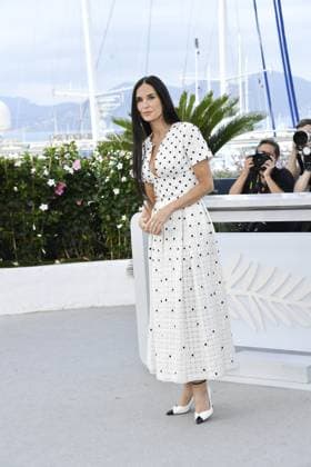 Demi Moore bei dem Photocall THE SUBSTANCE bei den 77 th Filnfestspielen in Cannes 20.05.2024