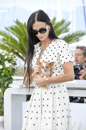 Demi Moore bei dem Photocall THE SUBSTANCE bei den 77 th Filnfestspielen in Cannes 20.05.2024
