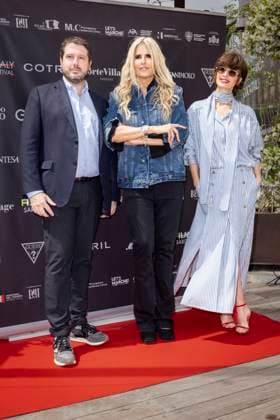 Photocall of the Filming Italy Sardegna Festival press conference at the Italian Pavilion at the Majestic Hotel on the sidelines of the 77th Cannes International Film Festival Simone Gialdini, Tiziana Rocca and Paz Vega at the photocall of the Filming Italy Sardegna Festival press conference at the Italian Pavilion at the Majestic Hotel on the sidelines of the 77th Cannes International Film Festival, France, May 20, 2024 Olivier Borde bestimage Celebs attending a press conference for the Filming Italy Sardegna Festival 2024 at the 77th annual Cannes Film Festival at Italian Pavilion on May 20, 2024 in Cannes, France Manuele Mangiarotti IPA via ZUMA Press Bestimage Cannes France  Copyright: xOLIVIERxBORDEx xBESTIMAGExOLIVIERxBORDEx xBESTIMAGEx