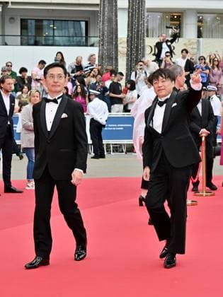 Cannes, 77th Cannes Film Festival 2024, Sixth evening - red carpet Palma d Or Studio Ghibli - In the photo: Goro Miyazaki and Kenichi Yoda  Copyright: xManuelexMangiarottix xipa-agencyx xPoolxPhotoxEventsx03x IPA_Agency_IPA46310358