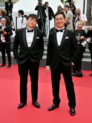 Cannes, 77th Cannes Film Festival 2024, Sixth evening - red carpet Palma d Or Studio Ghibli - In the photo: Goro Miyazaki and Kenichi Yoda  Copyright: xManuelexMangiarottix xipa-agencyx xPoolxPhotoxEventsx03x IPA_Agency_IPA46310365