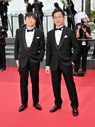 Cannes, 77th Cannes Film Festival 2024, Sixth evening - red carpet Palma d Or Studio Ghibli - In the photo: Goro Miyazaki and Kenichi Yoda  Copyright: xManuelexMangiarottix xipa-agencyx xPoolxPhotoxEventsx03x IPA_Agency_IPA46310380