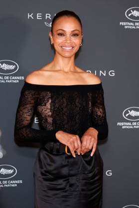 Zoe Saldana beim Kering Women in Motion Talk auf dem Festival de Cannes 2024 77. Internationale Filmfestspiele von Cannes im Majestic Hotel. Cannes, 20.05.2024