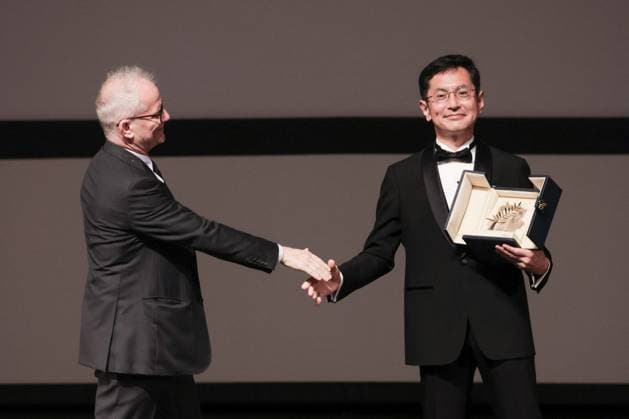 Cannes Palme D Or D Honneur To Studio Ghibli Ceremony DB Director of the festival Thierry FrÃ maux, Goro Miyazaki during the ceremony for the Palme D Or D Honneur to Studio Ghibli at the 77th annual Cannes Film Festival at Palais des Festivals on May 20, 2024 in Cannes, France. Photo by David Boyer ABACAPRESS.COM Cannes France  Copyright: xBoyerxDavid ABACAx