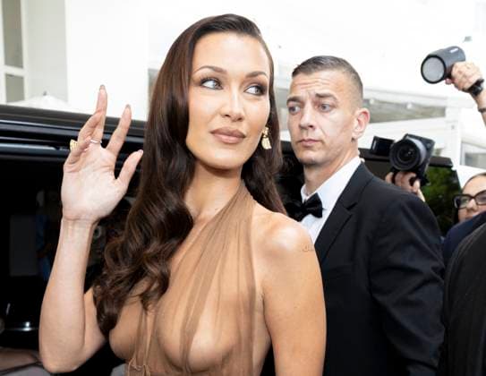 Cannes - Bella Hadid Exits The Martinez Bella Hadid leaves Martinez Hotel during 77th Cannes Film Festival. France, Cannes on May 20, 2024. Photo by Marco Piovanotto ABACAPRESS.COM Cannes France  Copyright: xPiovanottoxMarco ABACAx