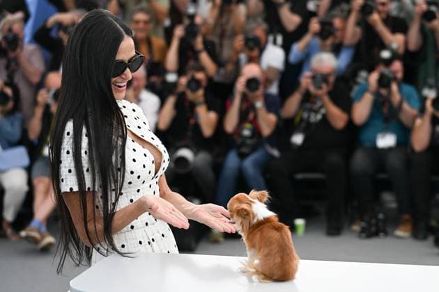 77eme Festival International du Film de Cannes Photocall du film 77th International Cannes Film Festival Photocall THE SUBSTANCE DEMI MOORE 305236 2024 05 20 Cannes France  Copyright: xSergexArnalx xStarfacex STAR_305236_026