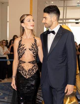 Cannes - Flavy Barla And Esteban Ocon Exit The Martinez Flavy Barla and Esteban Ocon leave Martinez Hotel during 77th Cannes Film Festival. France, Cannes on May 20, 2024. Photo by Marco Piovanotto ABACAPRESS.COM Cannes France  Copyright: xPiovanottoxMarco ABACAx