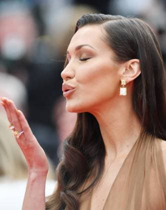 Australian model Bella Hadid attends the premiere of The Apprentice at the 77th Cannes Film Festival in Cannes, France on Monday May 20, 2024.  CAN20240520180 RUNExHELLESTAD