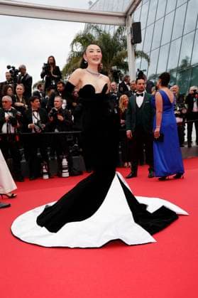 Jessica Wang bei der Premiere des Kinofilms The Apprentice auf dem Festival de Cannes 2024 77. Internationale Filmfestspiele von Cannes im Palais des Festivals. Cannes, 20.05.2024