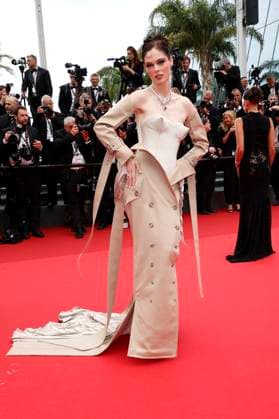 Coco Rocha bei der Premiere des Kinofilms The Apprentice auf dem Festival de Cannes 2024 77. Internationale Filmfestspiele von Cannes im Palais des Festivals. Cannes, 20.05.2024