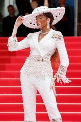 Winnie Harlow bei der Premiere des Kinofilms The Apprentice auf dem Festival de Cannes 2024 77. Internationale Filmfestspiele von Cannes im Palais des Festivals. Cannes, 20.05.2024