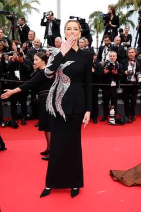 Adriana Sklenarikova bei der Premiere des Kinofilms The Apprentice auf dem Festival de Cannes 2024 77. Internationale Filmfestspiele von Cannes im Palais des Festivals. Cannes, 20.05.2024