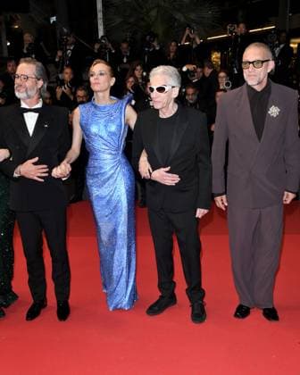 Cannes, 77th Cannes Film Festival 2024, Red carpet film The Shrouds (Les Linceuls) In the photo: Guy Pierce, Diane Kruger, David Cronenberg, Vincent Cassel  Copyright: xAlbertoxTerenghix xipa-agency.nex xPoolxPhotoxEventsx03x IPA_Agency_IPA46323842