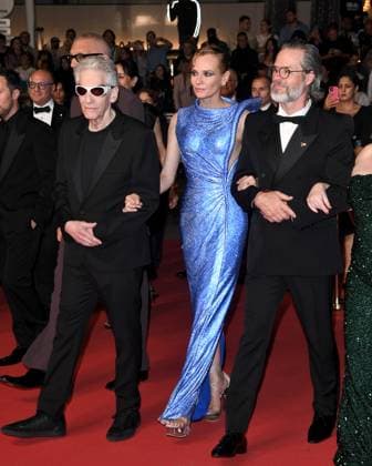 Cannes, France: Cannes, 77th Cannes Film Festival 2024, Red carpet film The Shrouds (Les Linceuls) In the photo: Guy Pierce, Diane Kruger, David Cronenberg, Vincent Cassel Cannes France  - ZUMAp169 20240520_zea_p169_1835 Copyright: xAlbertoxTerenghix