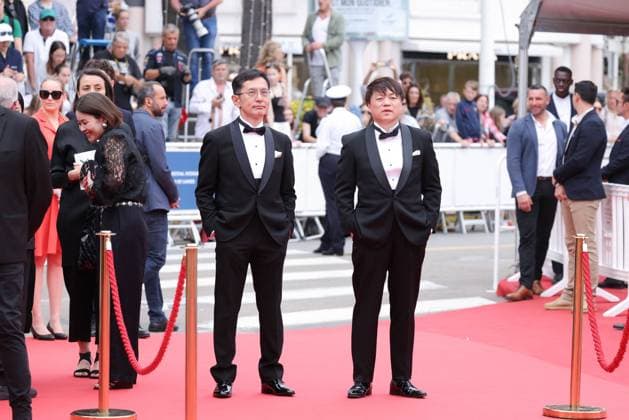 Cannes Palme D Or Winner Studio Ghibli Screening DB Kenichi Yoda, and Goro Miyazaki attending the Palme D Or Winner Studio Ghibli at the 77th annual Cannes Film Festival at Palais des Festivals on May 20, 2024 in Cannes, France. Photo by David Boyer ABACAPRESS.COM Cannes France  Copyright: xBoyerxDavid ABACAx