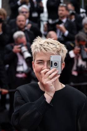 Cannes - The Apprentice Red Carpet - AAR Molly Manning Walker arrives for the screening of ?The Apprentice?, as part of the 77th Cannes Film Festival, in Cannes, France, on May 20, 2024. Photo by Ammar Abd Rabbo ABACAPRESS.COM Cannes France  Copyright: xAbdxRabboxAmmar ABACAx