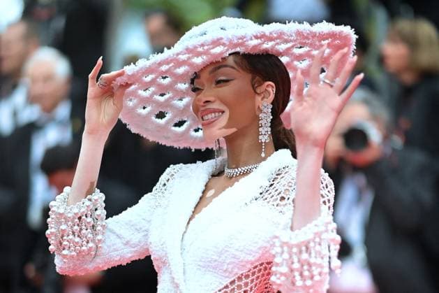 Cannes - The Apprentice Screening Winnie Harlow attends The Apprentice screening at the 77th annual Cannes Film Festival at Palais des Festivals on May 20, 2024 in Cannes, France. Photo by Franck Castel ABACAPRESS.COM Cannes France  Copyright: xCastelxFranck ABACAx