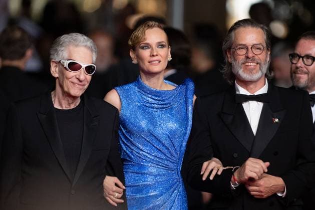 Cannes The Shrouds Premiere David Cronenberg, Diane Kruger and Guy Pearce attending The Shrouds Premiere as part of the 77th Cannes International Film Festival in Cannes, France on May 20, 2024. Photo by Aurore Marechal ABACAPRESS.COM Cannes France  Copyright: xMarechalxAurore ABACAx