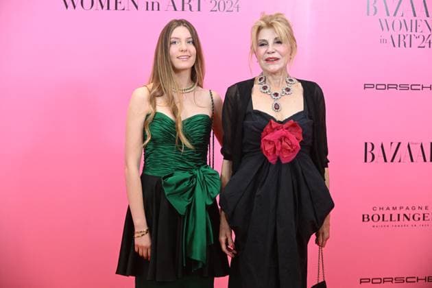 Carmen Thyssen Receives Bazaar Women in Art Award - Madrid Carmen Cervera, Baroness Thyssen, with her daughter Carmen at the presentation of the Baazar Women in Art award at the Thyssen-Bornemisza Museum, on May 20, 2024, in Madrid, Spain. Photo by Jose Oliva Europa Press ABACAPRESS.COM Madrid Spain  Copyright: xEuropaxPress ABACAx