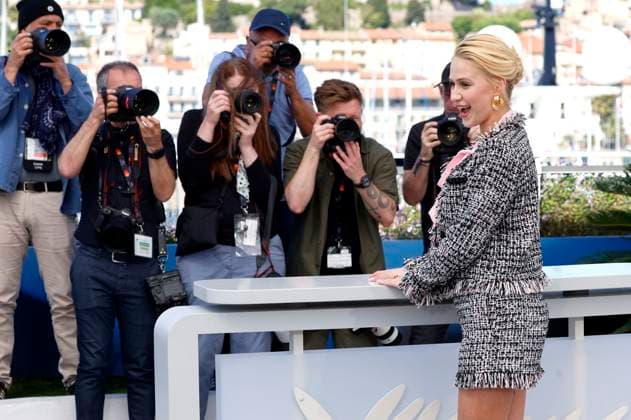 Maria Bakalova beim Photocall zum Kinofilm The Apprentice auf dem Festival de Cannes 2024 77. Internationale Filmfestspiele von Cannes am Palais des Festivals. Cannes, 21.05.2024