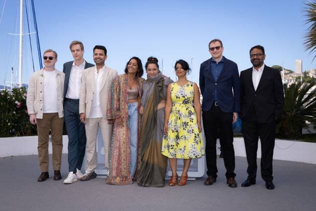 Cannes - Santosh Photocall Sanjay Bishnoi, Shahana Goswami, Sunita Rajwar, Sandhya Suri and guests attend Santosh photocall at the 77th annual Cannes Film Festival at Palais des Festivals on May 21, 2024 in Cannes, France. Photo by Shootpix ABACAPRESS.COM Cannes France  Copyright: xShootpix ABACAx
