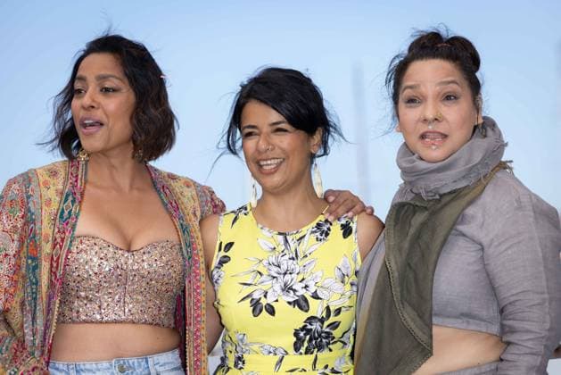Cannes - Santosh Photocall Shahana Goswami, Sandhya Suri and Sunita Rajwar attend Santosh photocall at the 77th annual Cannes Film Festival at Palais des Festivals on May 21, 2024 in Cannes, France. Photo by Shootpix ABACAPRESS.COM Cannes France  Copyright: xShootpix ABACAx