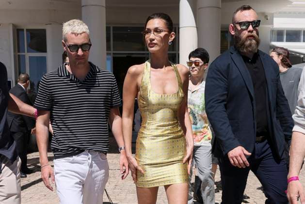 Cannes - Bella Hadid At Hotel Martinez Bella Hadid is spotted at Hotel Martinez during 77th Cannes Film Festival in Cannes, France on May 21, 2124. Photo by Marco Piovanotto ABACAPRESS.COM Cannes France  Copyright: xPiovanottoxMarco ABACAx