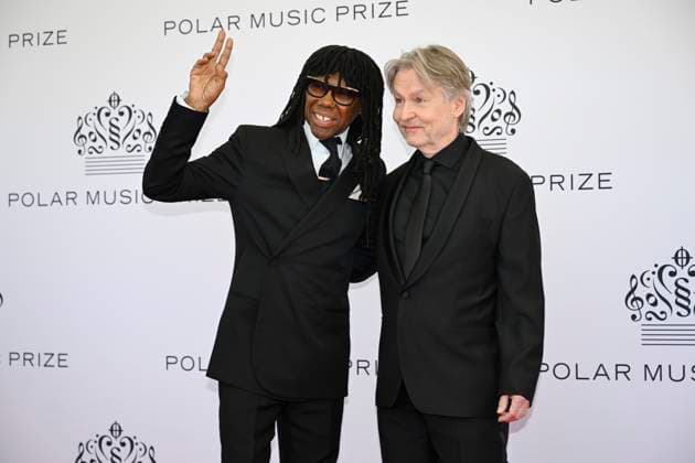 Polar music prize recipients Nile Rodgers and Esa Pekka Salonen arrive at the Polar Music Prize awards at Grand hotel in Stockholm, Sweden on may 21, 2024 STOCKHOLM SWEDEN x10070x  Copyright: xJessicaxGow TTx POLAR MUSIC PRIZE 2024 8GkfnC_pHJ4