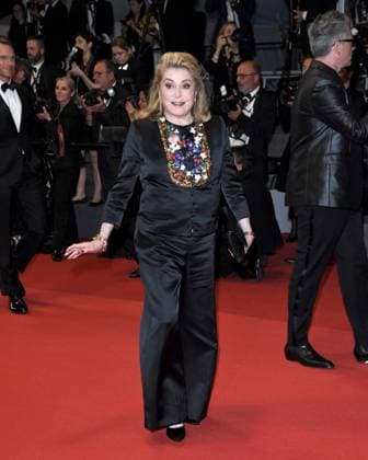77th Cannes Film Festival 2024, Red carpet film Parthenope Cannes, 77th Cannes Film Festival 2024, Red carpet film Parthenope In the photo: Catherine Deneuve Cannes France  Copyright: xIPA ABACAx