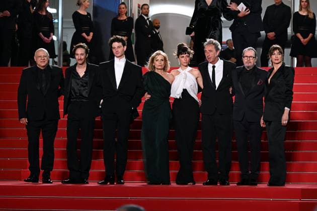 Cannes, 77th Cannes Film Festival 2024, Red carpet film Parthenope in the photo Isabella Ferrari, Peppe Lanzetta, Gary Oldman, Dario Aita, Stefania Sandrelli, Celeste Dalla Porta, Luisa Ranieri, Paolo Sorrentino, Daniele Rienzo  Copyright: xSimonexComix xipa-agency.netx xPoolxPhotoxEventsx03x IPA_Agency_IPA46375828