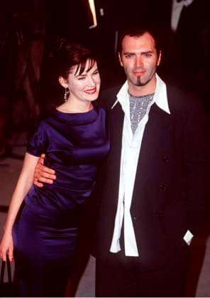 Lara Flynn Boyle and Chris Ciccone at the 1996 Oscars night party. March 1996. Copyright: xFAMOUS. x 04405352