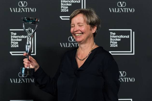 International Booker Prize 2024 Award Ceremony In London LONDON, UNITED KINGDOM - MAY 21, 2024: Winner of the International Booker Prize 2024 author Jenny Erpenbeck poses with the trophy during the award ceremony at Tate Modern in London, United Kingdom on May 21, 2024. The International Booker Prize is awarded annually for the finest single work of fiction from around the world which has been translated into English and published in the UK and Ireland. London Greater London United Kingdom  Copyright: xWIktorxSzymanowiczx originalFilename: szymanowicz-internat240521_npPE4.jpg