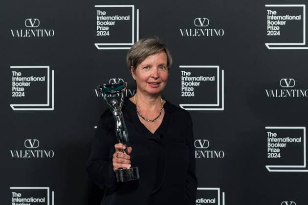 International Booker Prize 2024 Award Ceremony In London LONDON, UNITED KINGDOM - MAY 21, 2024: Winner of the International Booker Prize 2024 author Jenny Erpenbeck poses with the trophy during the award ceremony at Tate Modern in London, United Kingdom on May 21, 2024. The International Booker Prize is awarded annually for the finest single work of fiction from around the world which has been translated into English and published in the UK and Ireland. London Greater London United Kingdom  Copyright: xWIktorxSzymanowiczx originalFilename: szymanowicz-internat240521_npsJU.jpg