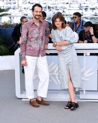 77th Cannes Film Festival 2024, Photocall film Maria Cannes, 77th Cannes Film Festival 2024 Photocall film Maria In the photo: CÃ leste Brunnquell, Jonathan CouziniÃ Cannes France  Copyright: xIPA ABACAx