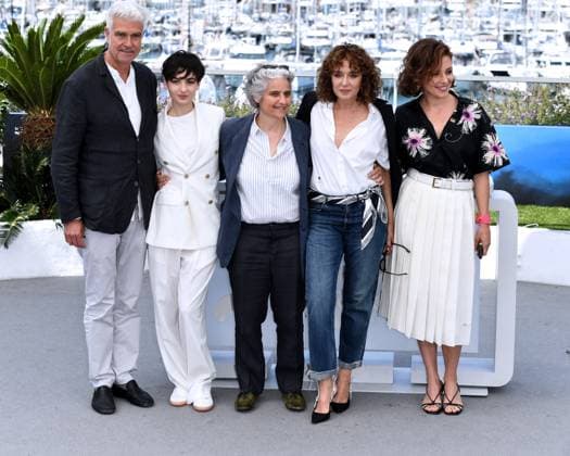 77th Cannes Film Festival 2024, Photocall film Rendez-Vous With Valeria Golino Cannes, 77th Cannes Film Festival 2024 Photocall film Rendez-Vous With Valeria Golino In the photo: Tecla Insolia, Viola Prestieri, Valeria Golino, Jasmine Trinca Cannes France  Copyright: xIPA ABACAx