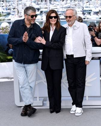 Cannes, 77th Cannes Film Festival 2024 Photocall film Marcello Mio In the photo: Christophe HonorÃ , Chiara Mastroianni, Fabrice Luchini  Copyright: xAlbertoxTerenghix xipa-agency.nex xPoolxPhotoxEventsx03x IPA_Agency_IPA46398153