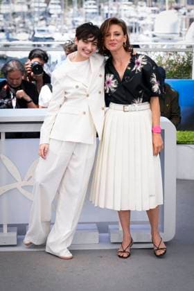 Foto IPP Daniele Cifala™ Cannes 22 05 2024 Rendez-Vous With Valeria Golino Photocall - The 77th Annual Cannes Film Festival nella foto :Italian actress Tecla Insolia (L) and Italian actress Jasmine Trinca Italy Photo Press - World Copyright