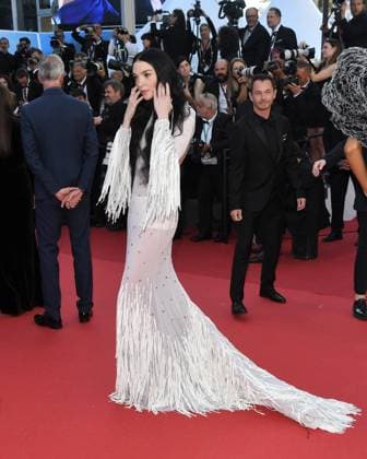 Cannes, France: Cannes, 77th Cannes Film Festival 2024, Red carpet film The Count of Monte Cristo In the photo: Mariacarla Boscano Cannes France  - ZUMAp169 20240522_zea_p169_775 Copyright: xAlbertoxTerenghix